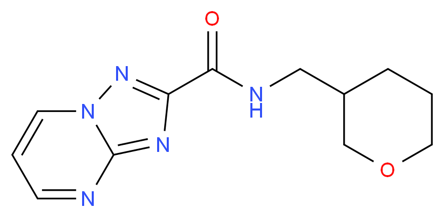 N-(tetrahydro-2H-pyran-3-ylmethyl)[1,2,4]triazolo[1,5-a]pyrimidine-2-carboxamide_Molecular_structure_CAS_)