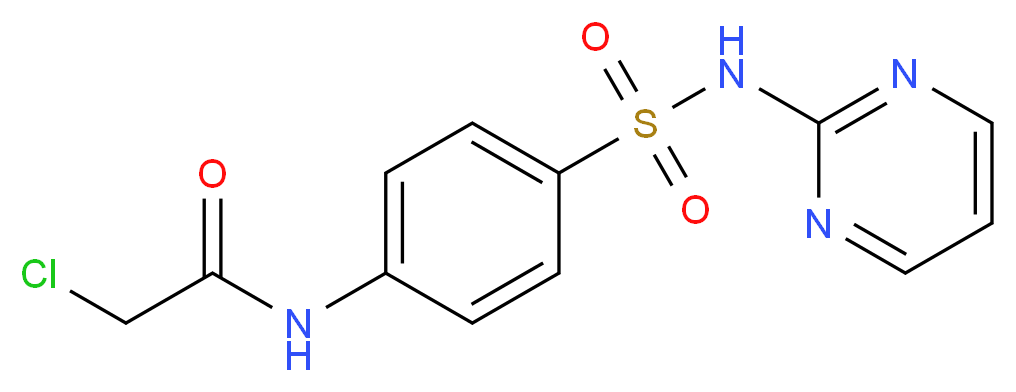 2-chloro-N-{4-[(pyrimidin-2-ylamino)sulfonyl]phenyl}acetamide_Molecular_structure_CAS_104246-28-8)