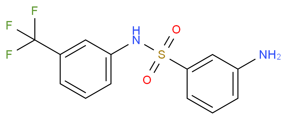3-Amino-N-(3-trifluoromethyl-phenyl)-benzenesulfonamide_Molecular_structure_CAS_)