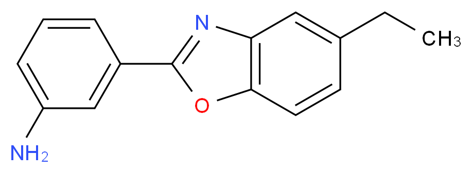 3-(5-Ethyl-benzooxazol-2-yl)-phenylamine_Molecular_structure_CAS_)