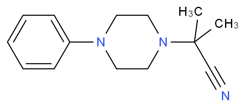 2-Methyl-2-(4-phenylpiperazino)propanenitrile_Molecular_structure_CAS_92326-91-5)