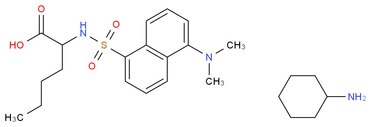 Dansyl-DL-norleucine cyclohexylammonium salt_Molecular_structure_CAS_84540-65-8)