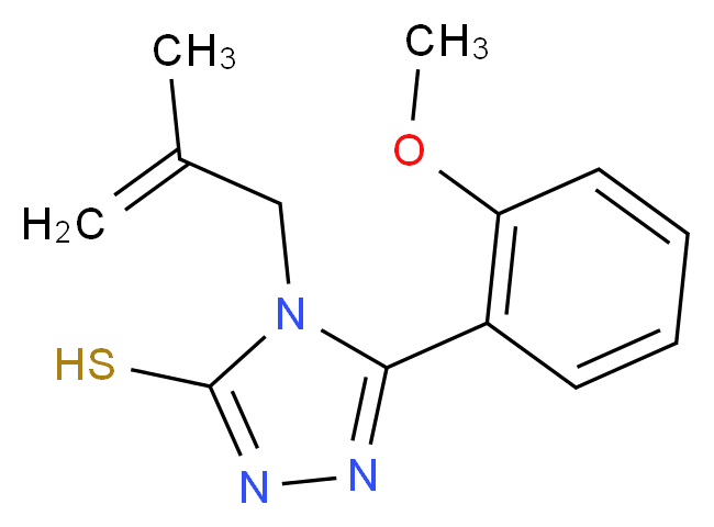 5-(2-methoxyphenyl)-4-(2-methylprop-2-en-1-yl)-4H-1,2,4-triazole-3-thiol_Molecular_structure_CAS_)