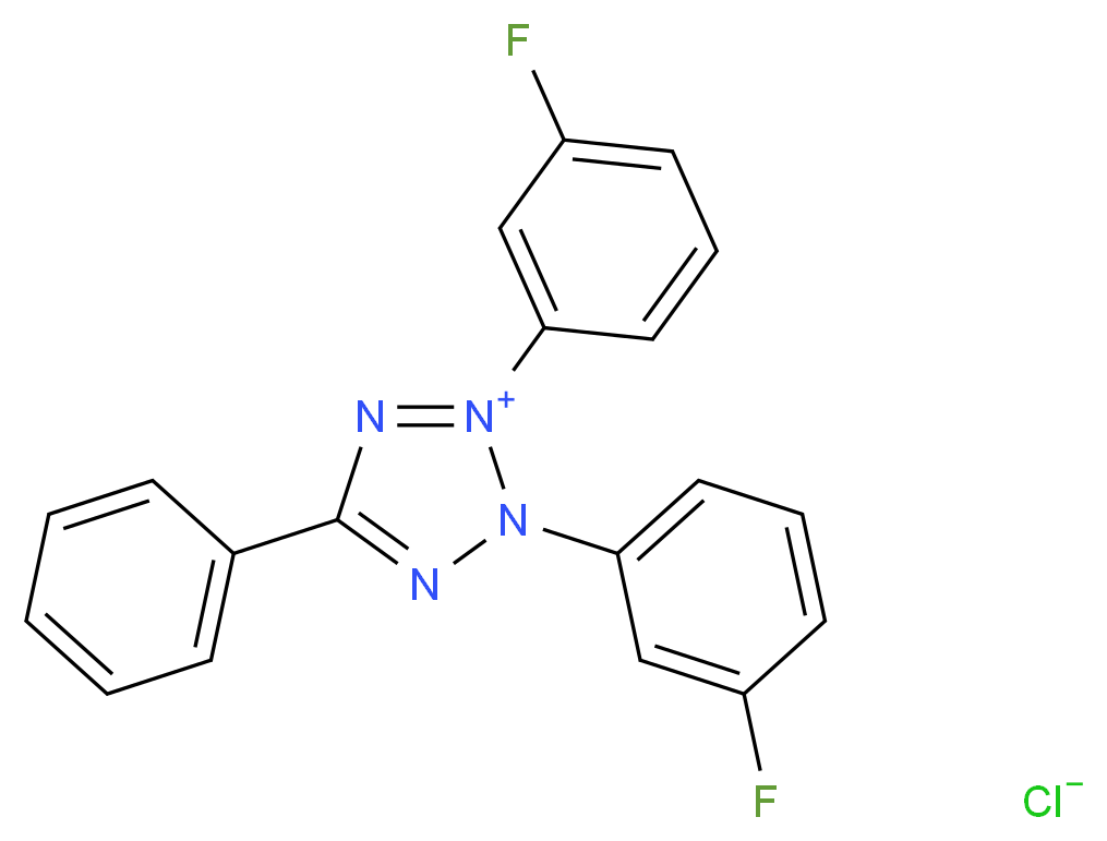 2,3-Bis(3-fluorophenyl)-5-phenyltetrazolium chloride_Molecular_structure_CAS_)