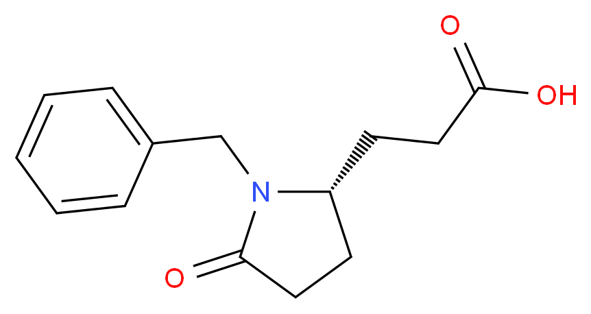 (S)-3-(1-Benzyl-5-oxo-2-pyrrolidinyl)propionic acid_Molecular_structure_CAS_)