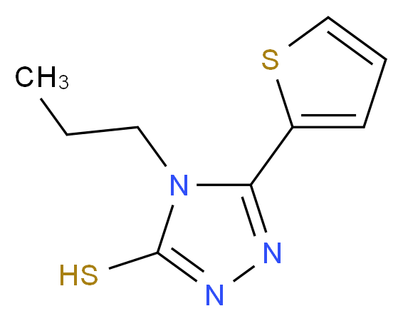 4-Propyl-5-thien-2-yl-4H-1,2,4-triazole-3-thiol_Molecular_structure_CAS_)