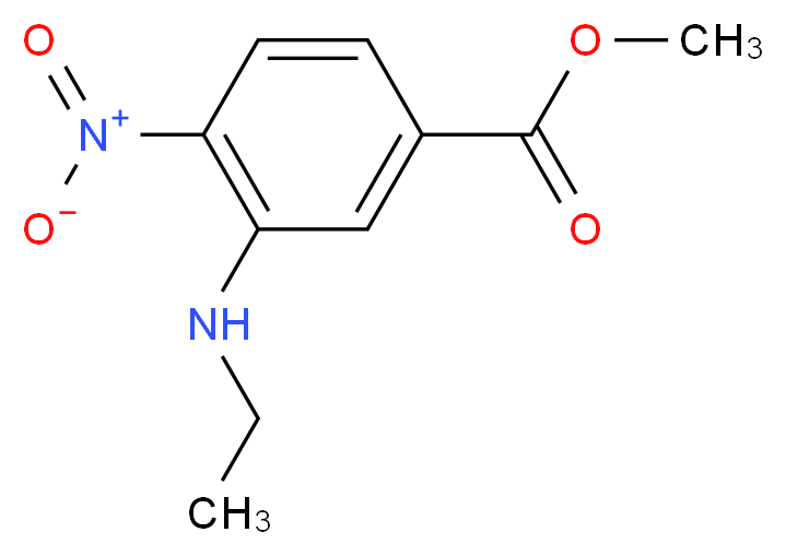 Methyl 3-(ethylamino)-4-nitrobenzenecarboxylate_Molecular_structure_CAS_)