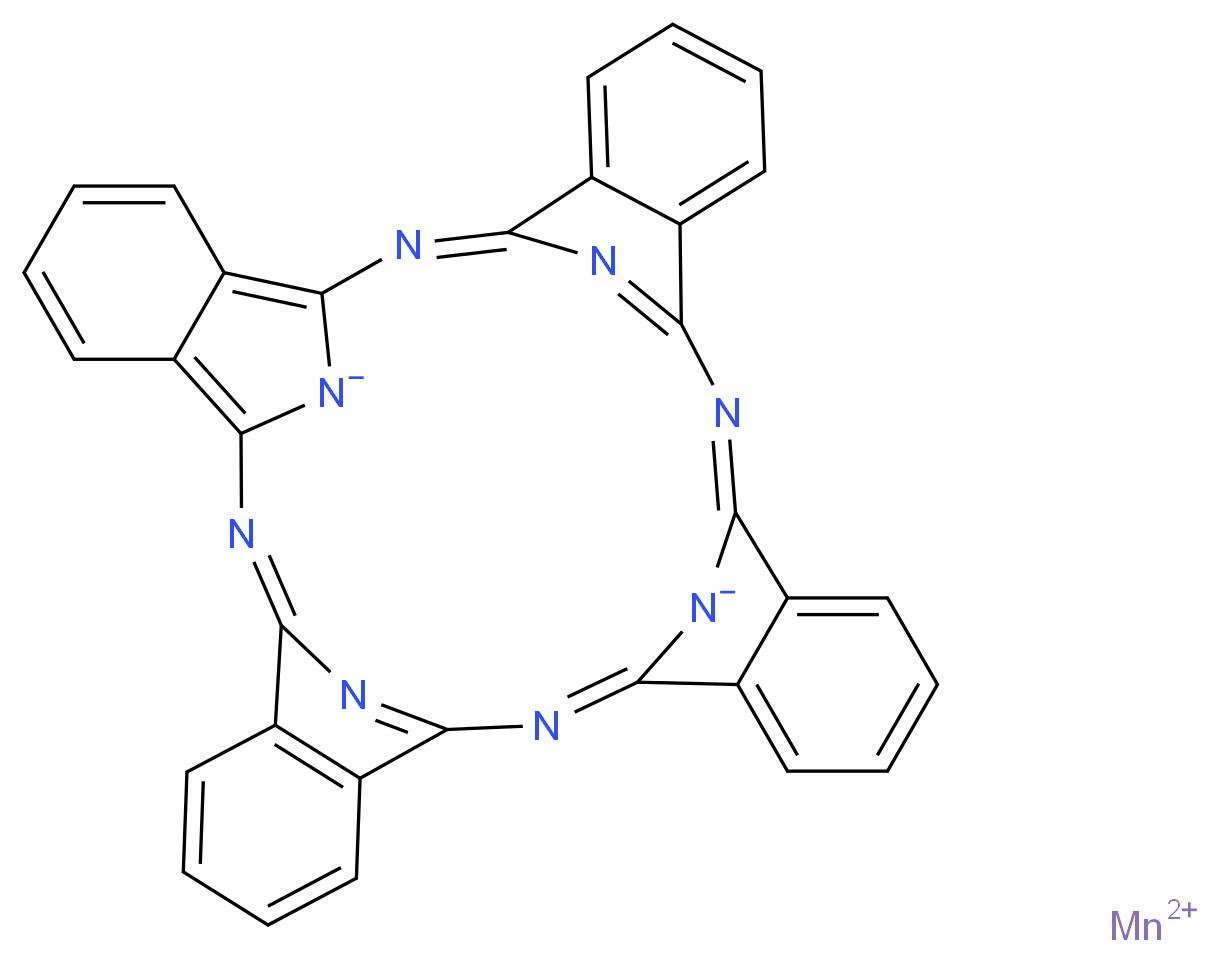 Manganese(II) phthalocyanine_Molecular_structure_CAS_14325-24-7)