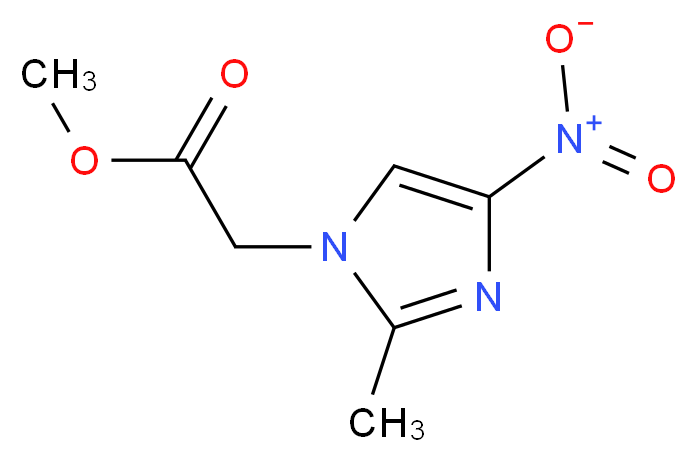 Methyl (2-methyl-4-nitro-1H-imidazol-1-yl)acetate_Molecular_structure_CAS_)