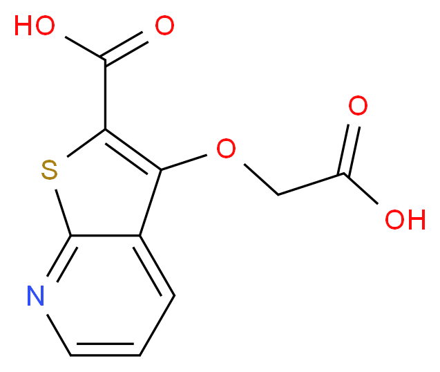 3-(CARBOXYMETHOXY)THIENO[2,3-B]PYRIDINE-2-CARBOXYLIC ACID_Molecular_structure_CAS_)