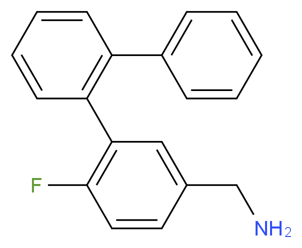 1-(6-fluoro-1,1':2',1''-terphenyl-3-yl)methanamine_Molecular_structure_CAS_)