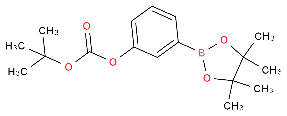 tert-Butyl-3-(4,4,5,5-tetramethyl-1,3,2-dioxaborolan-2-yl)phenyl carbonate_Molecular_structure_CAS_)