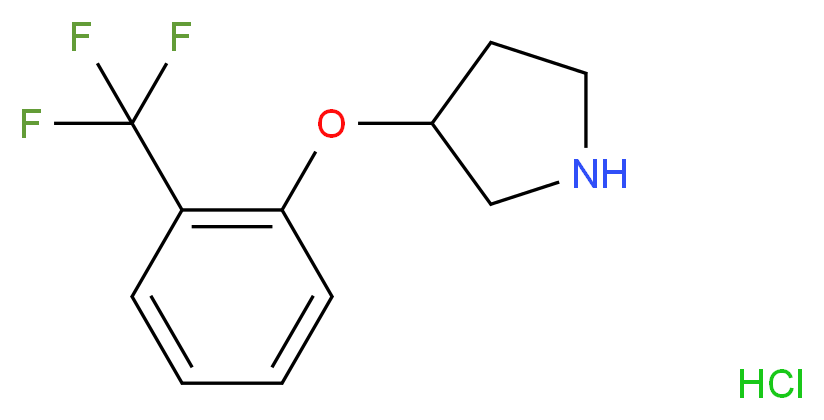 3-[2-(Trifluoromethyl)phenoxy]pyrrolidine hydrochloride_Molecular_structure_CAS_1185301-92-1)