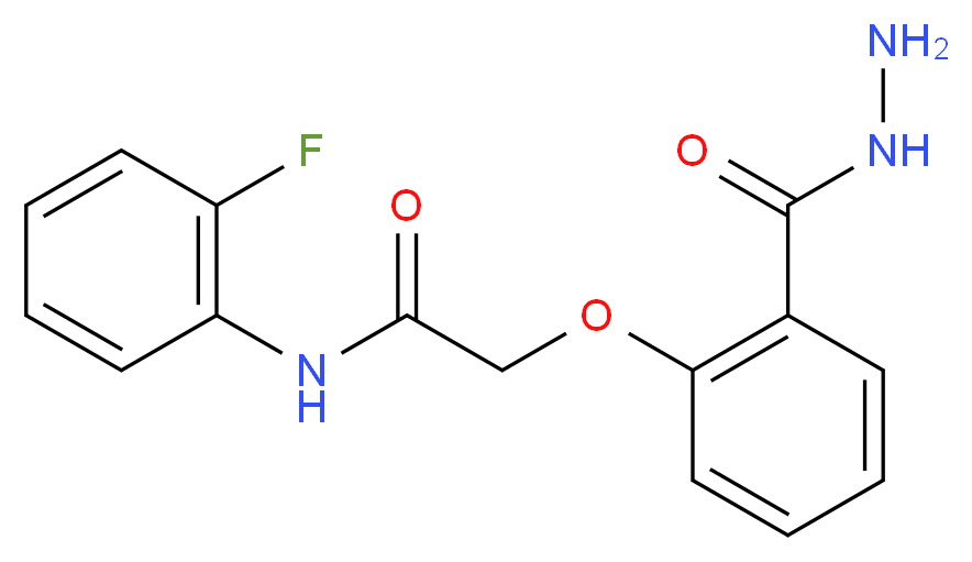 N-(2-Fluoro-phenyl)-2-(2-hydrazinocarbonyl-phenoxy)-acetamide_Molecular_structure_CAS_)