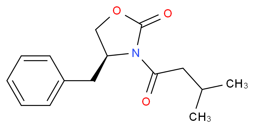 (s)-3-(3-methylbutanoyl)-4-benzyloxazolidin-2-one_Molecular_structure_CAS_104266-90-2)