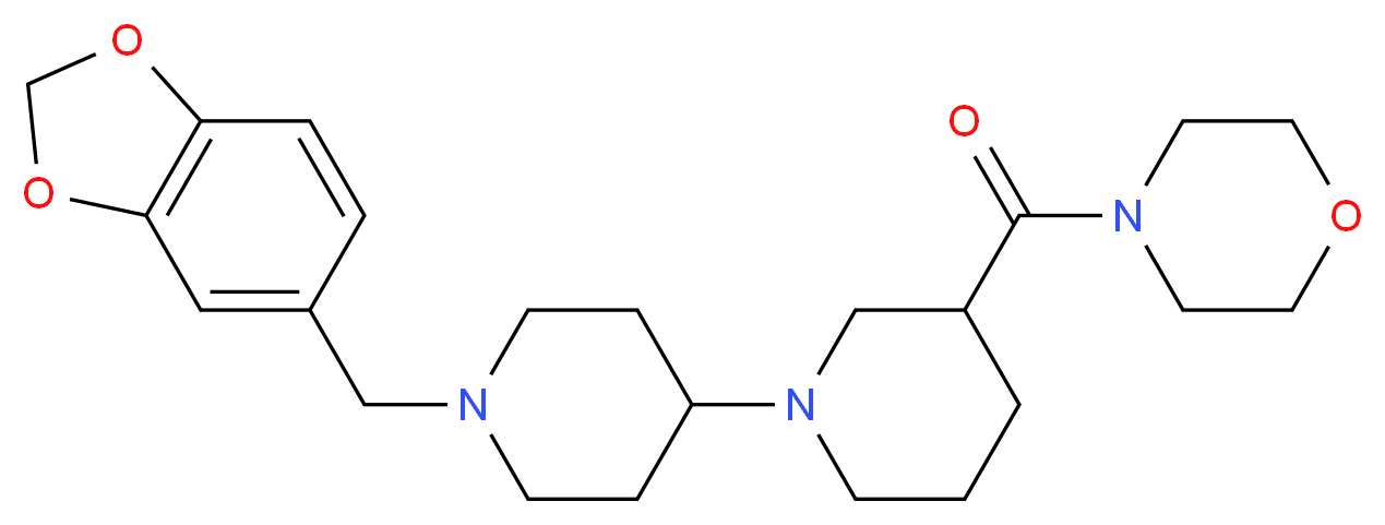1'-(1,3-benzodioxol-5-ylmethyl)-3-(morpholin-4-ylcarbonyl)-1,4'-bipiperidine_Molecular_structure_CAS_)