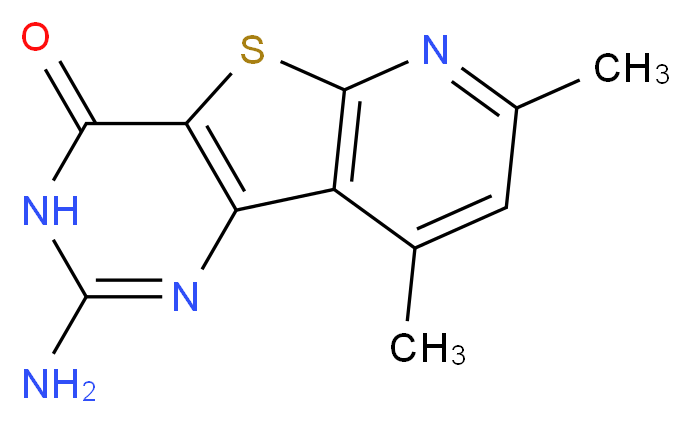 2-Amino-7,9-dimethylpyrido[3',2':4,5]thieno[3,2-d]pyrimidin-4(3H)-one_Molecular_structure_CAS_)
