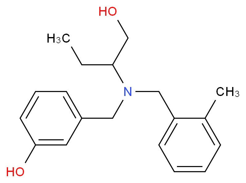 3-{[[1-(hydroxymethyl)propyl](2-methylbenzyl)amino]methyl}phenol_Molecular_structure_CAS_)