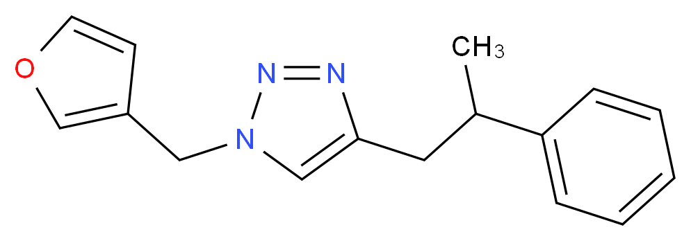 1-(3-furylmethyl)-4-(2-phenylpropyl)-1H-1,2,3-triazole_Molecular_structure_CAS_)