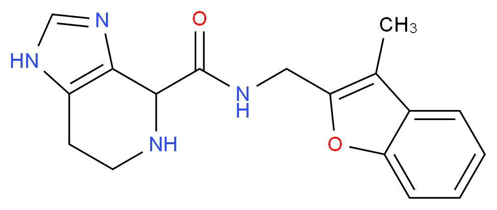 N-[(3-methyl-1-benzofuran-2-yl)methyl]-4,5,6,7-tetrahydro-1H-imidazo[4,5-c]pyridine-4-carboxamide_Molecular_structure_CAS_)