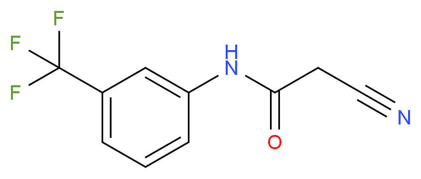 2-Cyano-N-[3-(trifluoromethyl)phenyl]acetamide_Molecular_structure_CAS_1960-77-6)