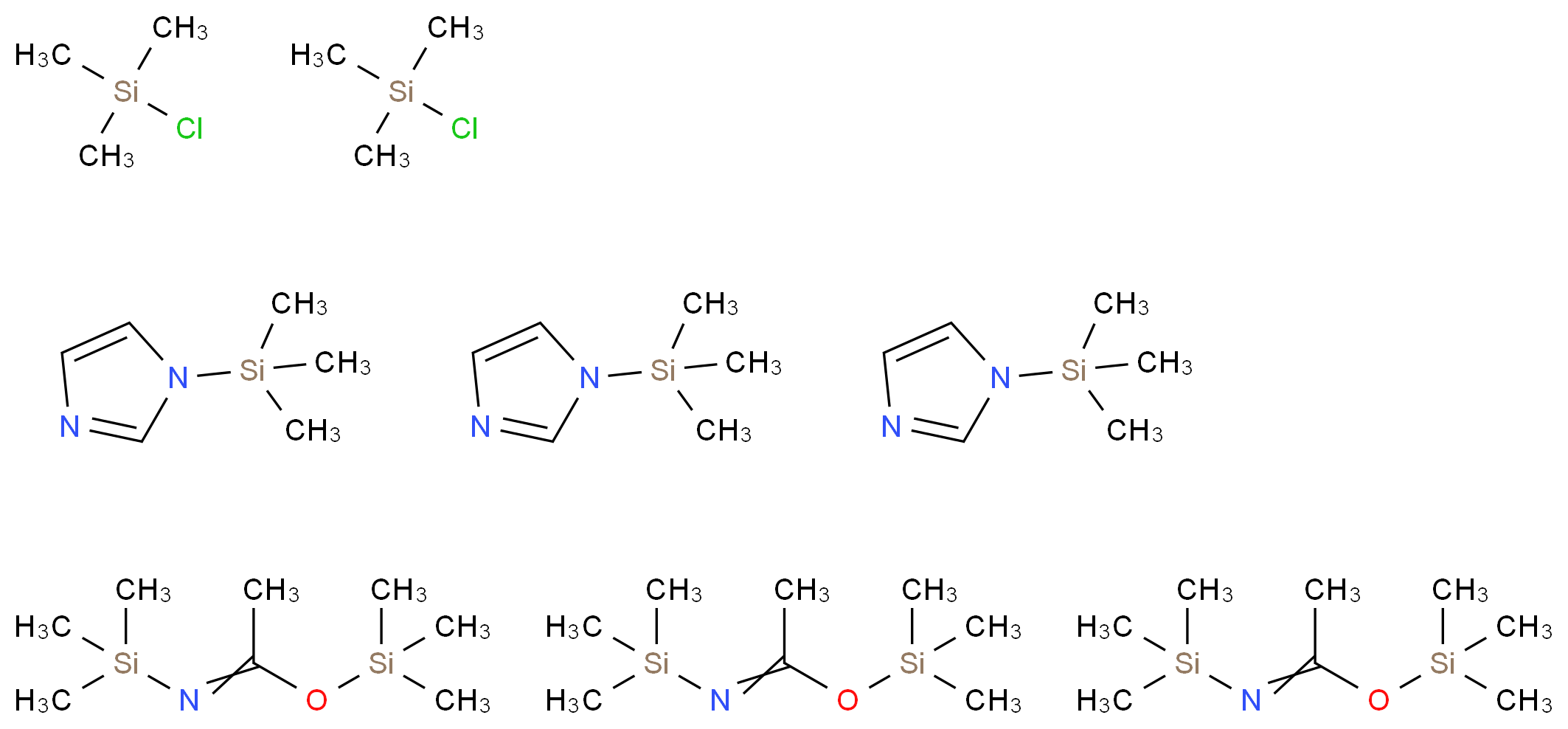 Silylating mixture Fluka III_Molecular_structure_CAS_)