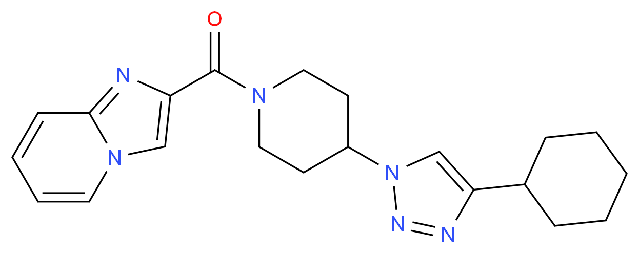 2-{[4-(4-cyclohexyl-1H-1,2,3-triazol-1-yl)piperidin-1-yl]carbonyl}imidazo[1,2-a]pyridine_Molecular_structure_CAS_)