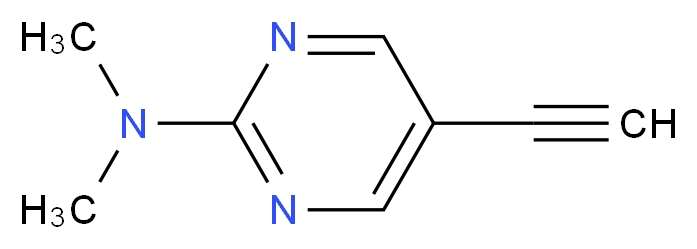 5-ethynyl-N,N-dimethylpyrimidin-2-amine_Molecular_structure_CAS_1196146-66-3)
