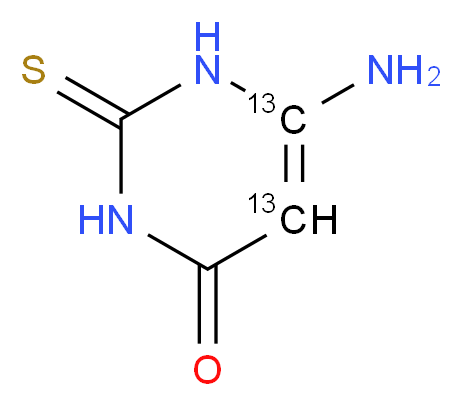 6-Amino-2-thiouracil-13C2_Molecular_structure_CAS_)