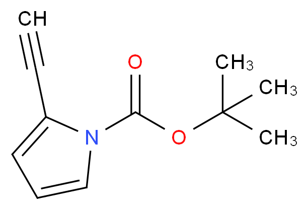 2-Ethynylpyrrole-1-carboxylic Acid, t-Butyl Ester_Molecular_structure_CAS_467435-75-2)