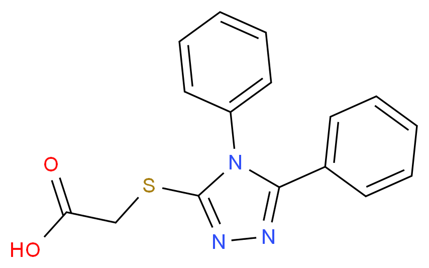 [(4,5-diphenyl-4H-1,2,4-triazol-3-yl)thio]acetic acid_Molecular_structure_CAS_54559-45-4)