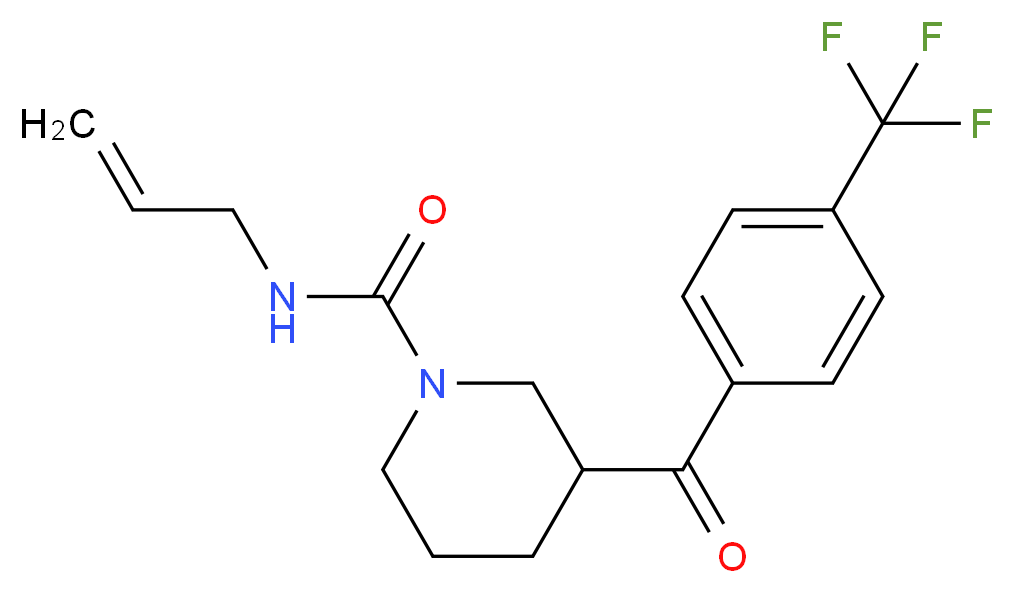 N-allyl-3-[4-(trifluoromethyl)benzoyl]-1-piperidinecarboxamide_Molecular_structure_CAS_)