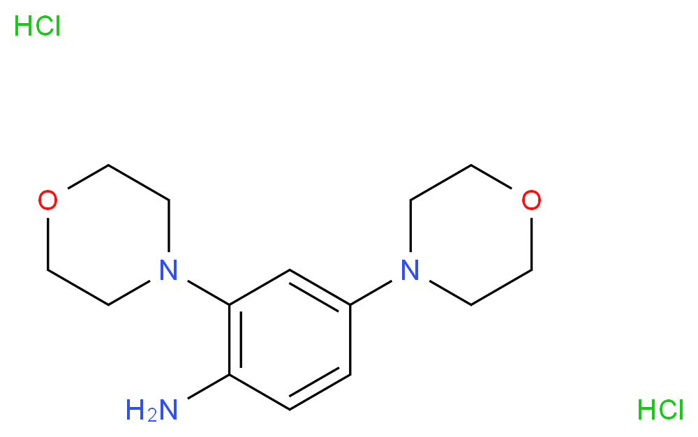 2,4-dimorpholin-4-ylaniline dihydrochloride_Molecular_structure_CAS_)