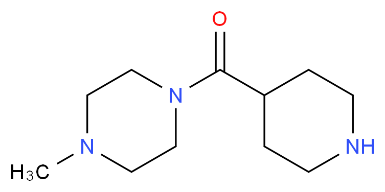 1-methyl-4-(piperidin-4-ylcarbonyl)piperazine_Molecular_structure_CAS_63214-56-2)