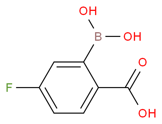 2-Carboxy-5-fluorophenylboronic acid_Molecular_structure_CAS_874290-62-7)