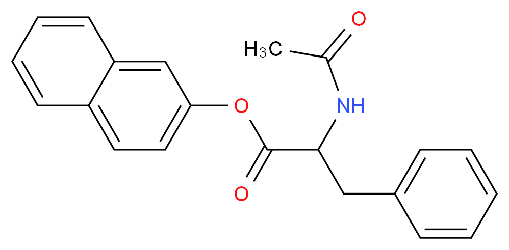 N-Acetyl-DL-phenylalanine β-naphthyl ester_Molecular_structure_CAS_20874-31-1)