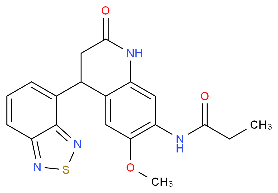 N-[4-(2,1,3-benzothiadiazol-4-yl)-6-methoxy-2-oxo-1,2,3,4-tetrahydroquinolin-7-yl]propanamide_Molecular_structure_CAS_)