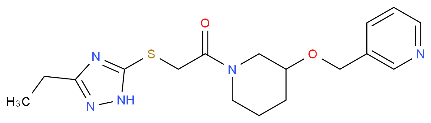 3-{[(1-{[(3-ethyl-1H-1,2,4-triazol-5-yl)thio]acetyl}-3-piperidinyl)oxy]methyl}pyridine_Molecular_structure_CAS_)
