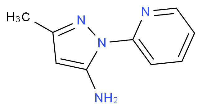 3-methyl-1-pyridin-2-yl-1H-pyrazol-5-amine_Molecular_structure_CAS_19541-96-9)