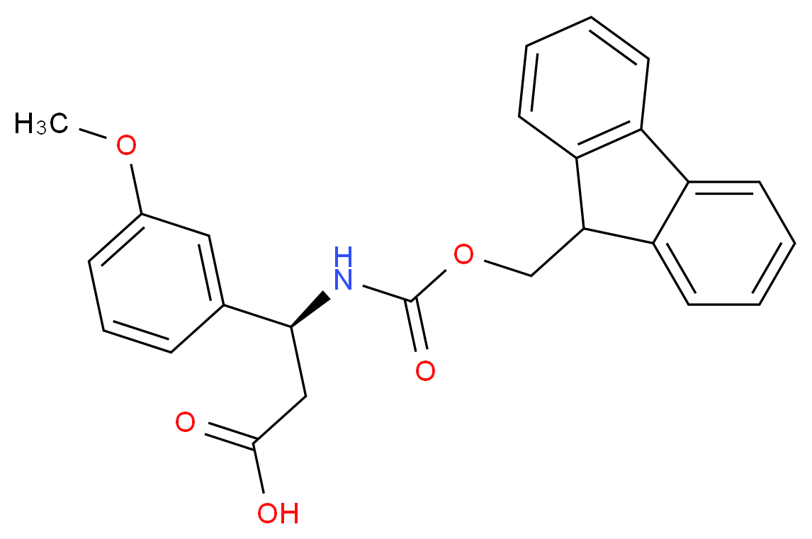 FMOC-(S)-3-AMINO-3-(3-METHOXY-PHENYL)-PROPIONIC ACID_Molecular_structure_CAS_501015-29-8)