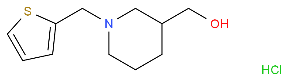 [1-(2-Thienylmethyl)piperidin-3-yl]methanol hydrochloride_Molecular_structure_CAS_)
