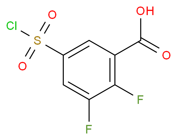 5-(chlorosulfonyl)-2,3-difluorobenzoic acid_Molecular_structure_CAS_)
