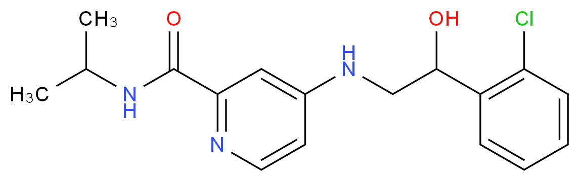 4-{[2-(2-chlorophenyl)-2-hydroxyethyl]amino}-N-isopropyl-2-pyridinecarboxamide_Molecular_structure_CAS_)