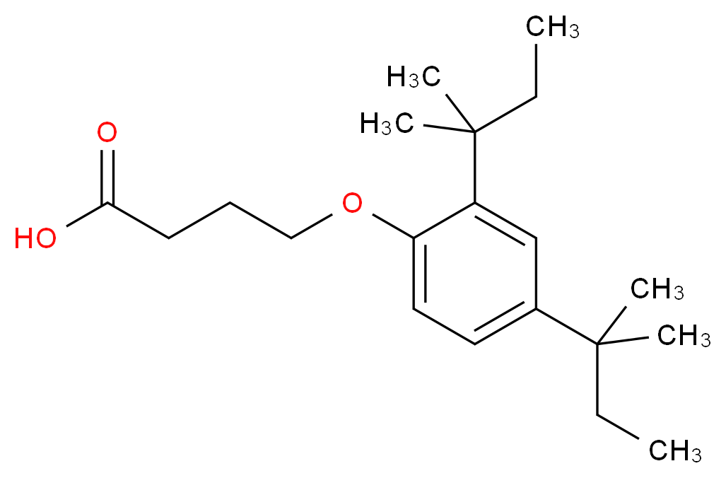 4-(2,4-di-tert-pentylphenoxy)butanoic acid_Molecular_structure_CAS_)