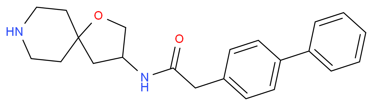 2-biphenyl-4-yl-N-1-oxa-8-azaspiro[4.5]dec-3-ylacetamide_Molecular_structure_CAS_)