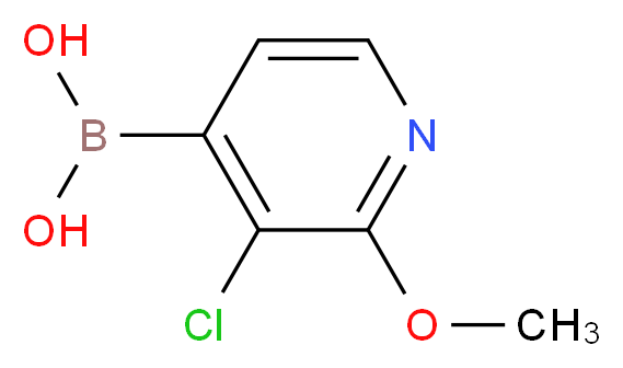 3-Chloro-2-methoxypyridine-4-boronic acid_Molecular_structure_CAS_957060-88-7)
