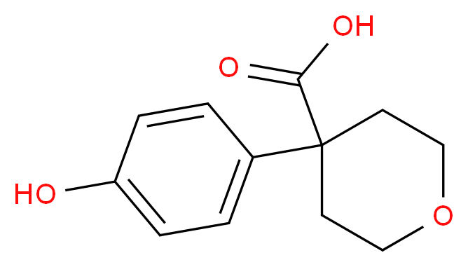 4-(4-hydroxyphenyl)oxane-4-carboxylic acid_Molecular_structure_CAS_)