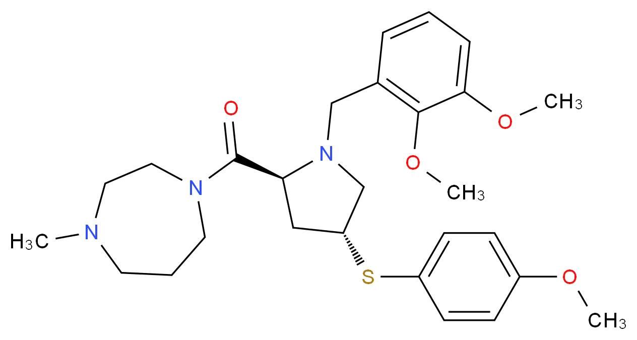 1-{(4R)-1-(2,3-dimethoxybenzyl)-4-[(4-methoxyphenyl)thio]-L-prolyl}-4-methyl-1,4-diazepane_Molecular_structure_CAS_)