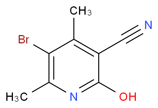 5-Bromo-3-cyano-2-hydroxy-4,6-dimethylpyridine_Molecular_structure_CAS_23819-87-6)