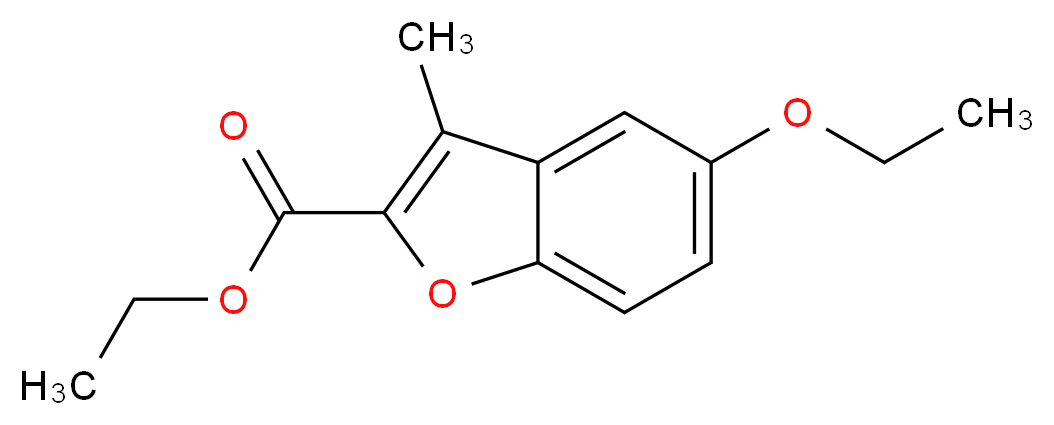 5-Ethoxy-3-methyl-benzofuran-2-carboxylic acid ethyl ester_Molecular_structure_CAS_)